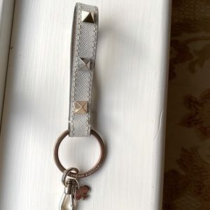 Kate Spade Keychain Studded Leather Bag Charm
